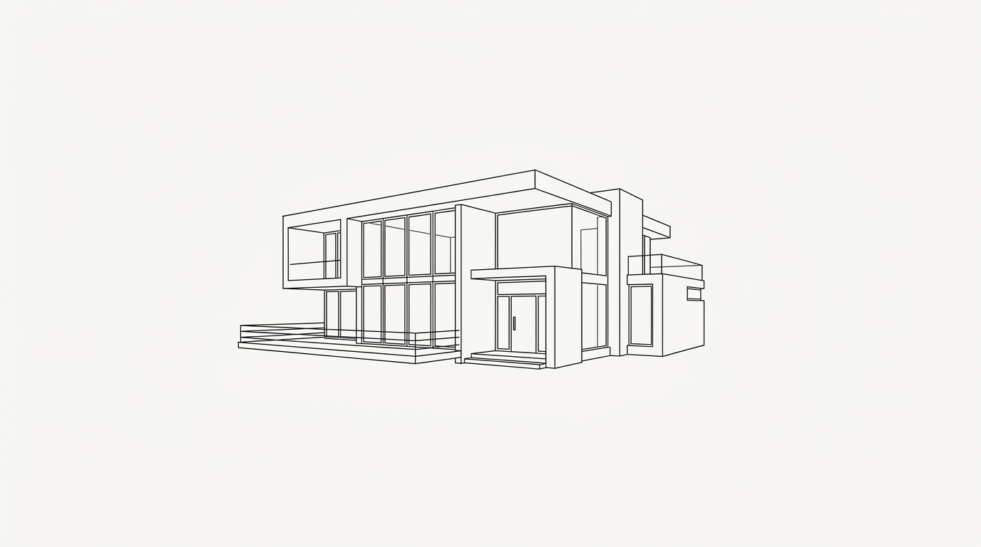 Minimalist Architectural House Sketch