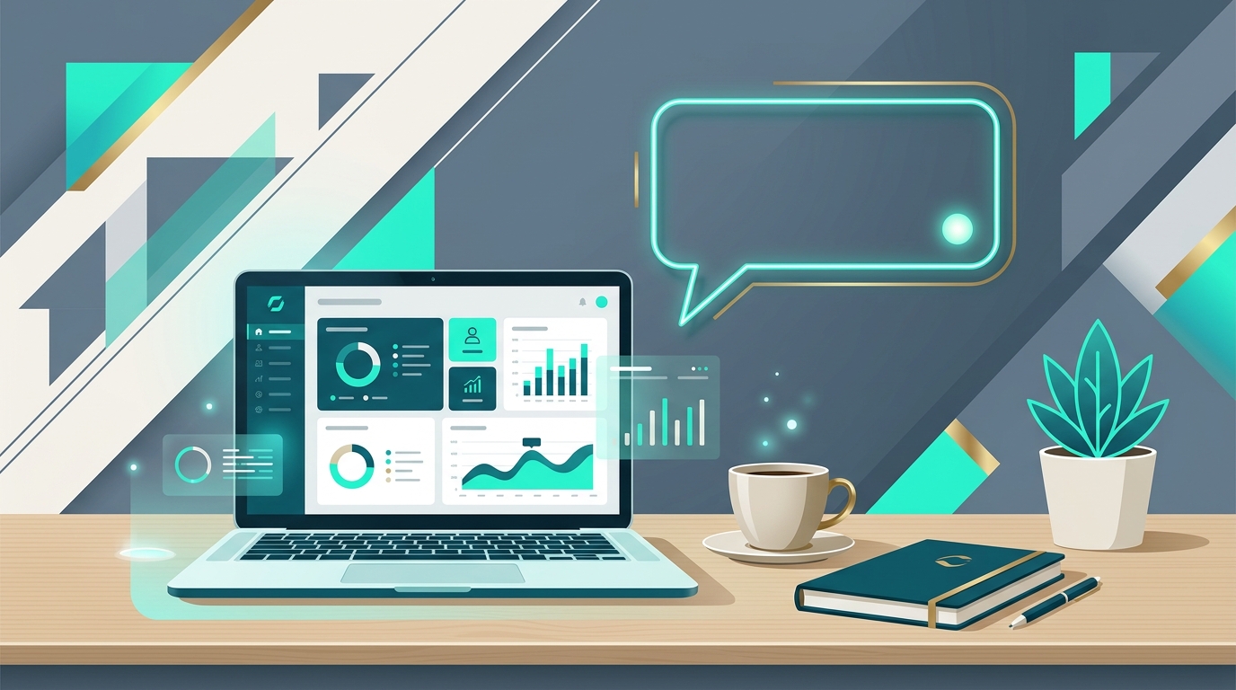 Clean workspace illustration