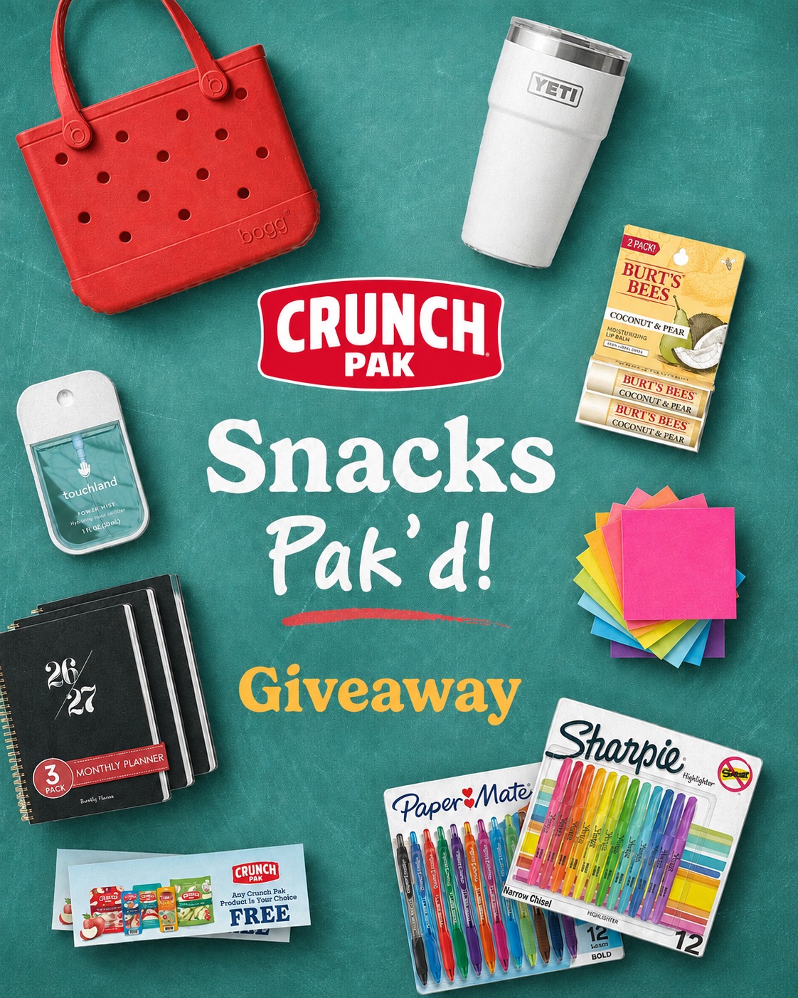 Crunch Pak Snacks Pak'd Giveaway