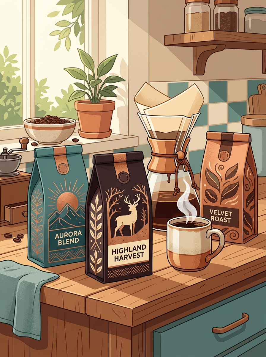 Heron Coffee Bags and Chemex